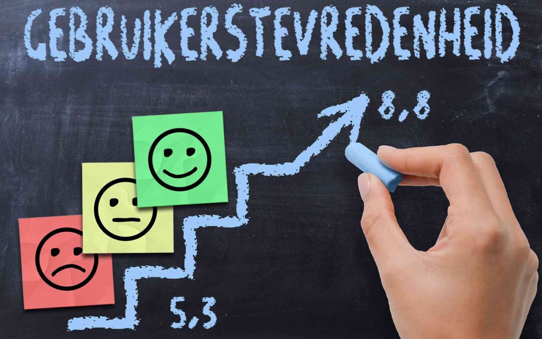 Gebruikerstevredenheid: erg belangrijk, maar de sturing is onvoldoende